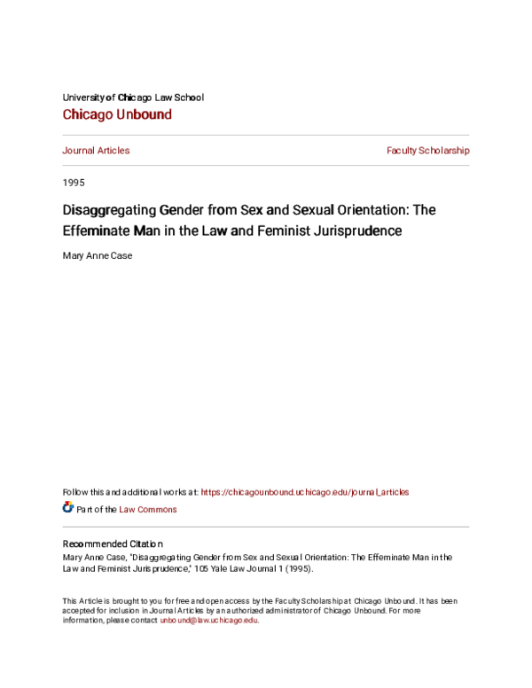 pdf-disaggregating-gender-from-sex-and-sexual-orientation-the