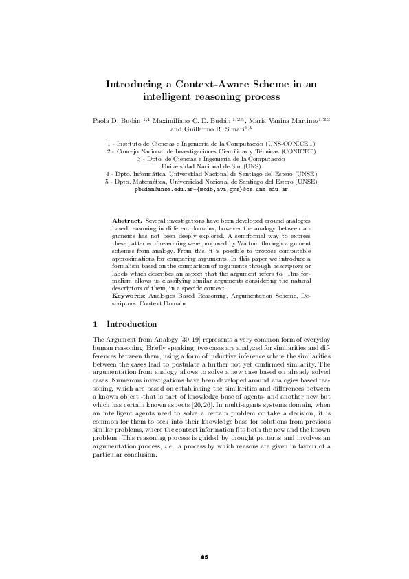 (PDF) Introducing a Context-Aware Scheme in an intelligent reasoning ...