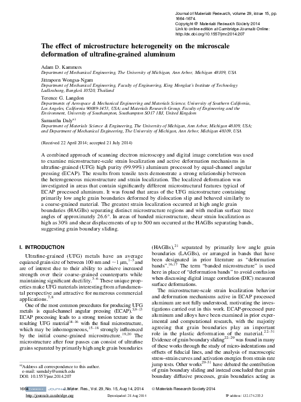 (PDF) The effect of microstructure heterogeneity on the microscale ...