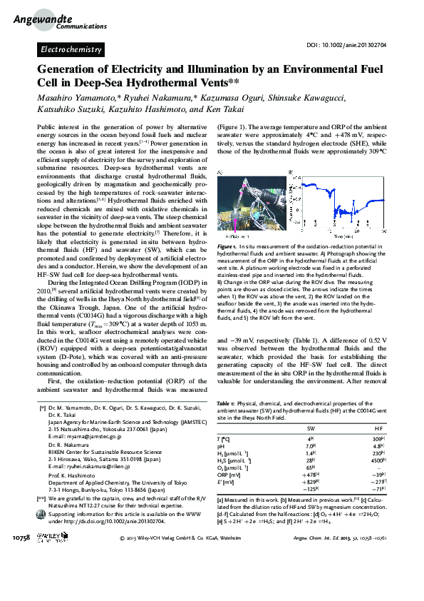 (PDF) Generation of Electricity and Illumination by an Environmental ...