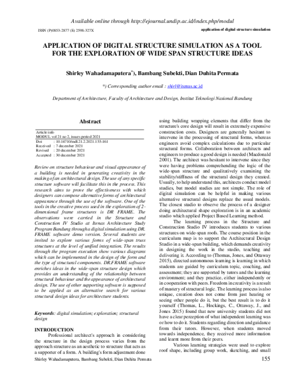 (PDF) Application of Digital Structure Simulation as a Tool for the ...