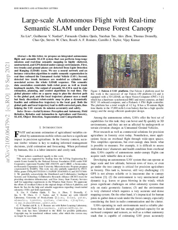(PDF) Large-Scale Autonomous Flight With Real-Time Semantic SLAM Under ...