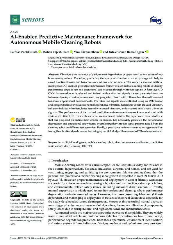(PDF) AI-Enabled Predictive Maintenance Framework for Autonomous Mobile ...