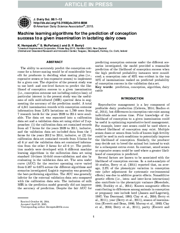 (PDF) Machine Learning Algorithms for Prediction of Credit Card ...