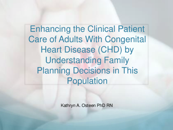 (PDF) Enhancing the Clinical Patient Care of Adults with Congenital ...