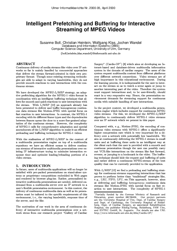 (PDF) Intelligent prefetching and buffering for interactive streaming ...