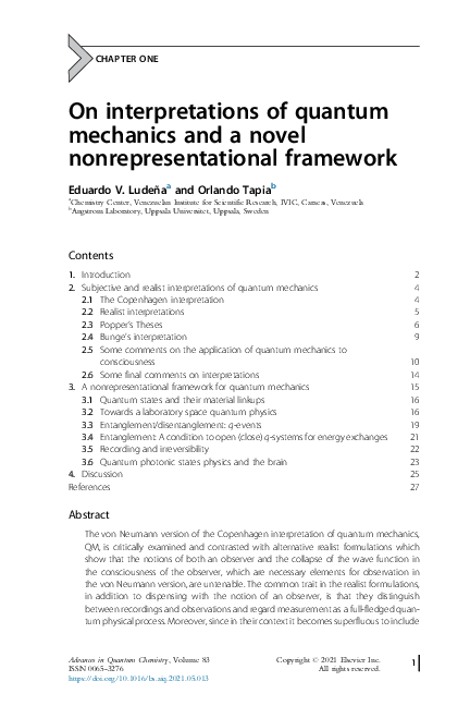 (PDF) On interpretations of quantum mechanics and a novel ...