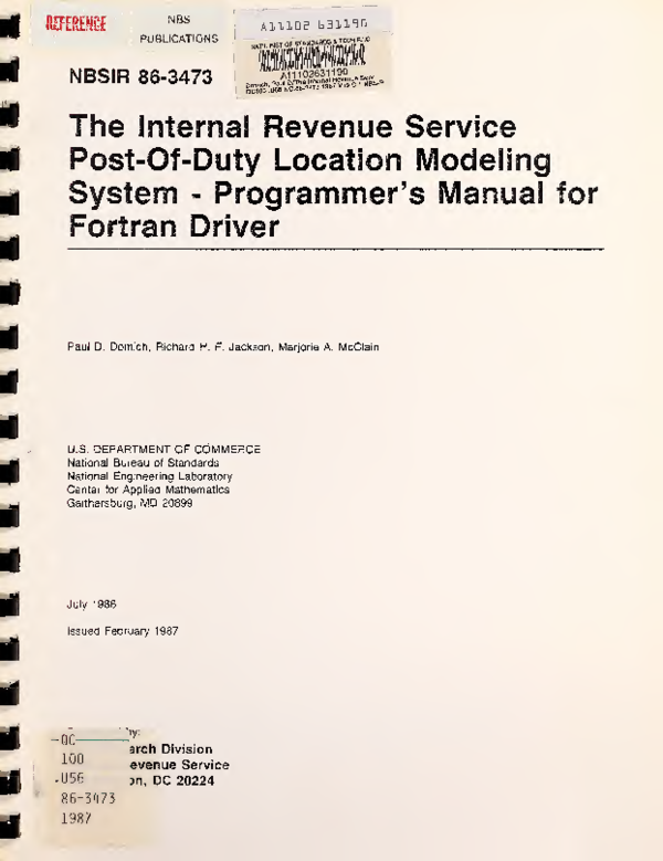 (PDF) The Internal Revenue Service Post-of-Duty location modeling ...