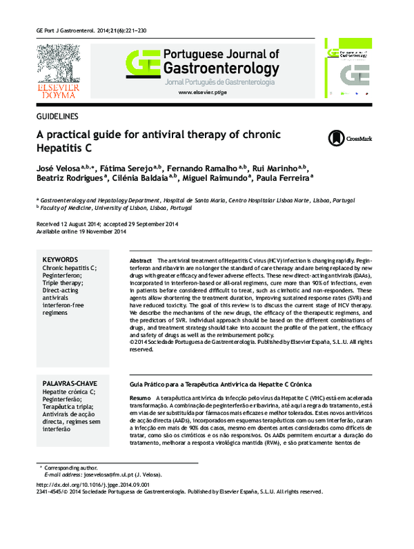(PDF) A practical guide for antiviral therapy of chronic Hepatitis C