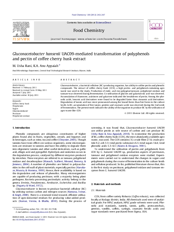 (PDF) Gluconacetobacter hansenii UAC09mediated transformation of