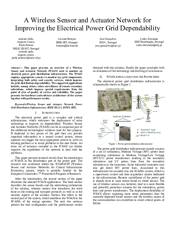 (PDF) A Wireless Sensor and Actuator Network for improving the ...