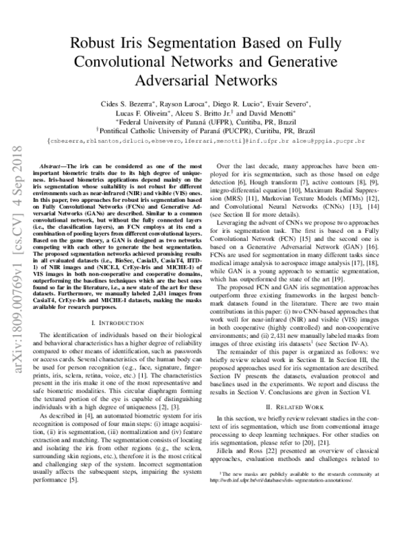 (PDF) Robust Iris Segmentation Based on Fully Convolutional Networks ...