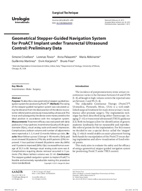 (PDF) Geometrical stepper-guided navigation system for ProACT implant ...