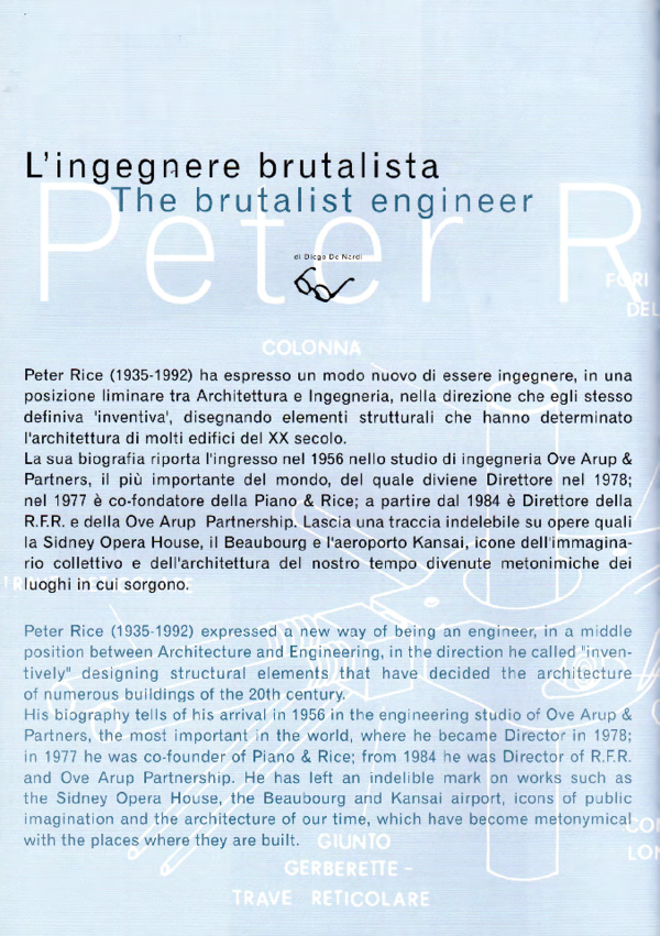 (PDF) Peter Rice. The brutalist engineer.