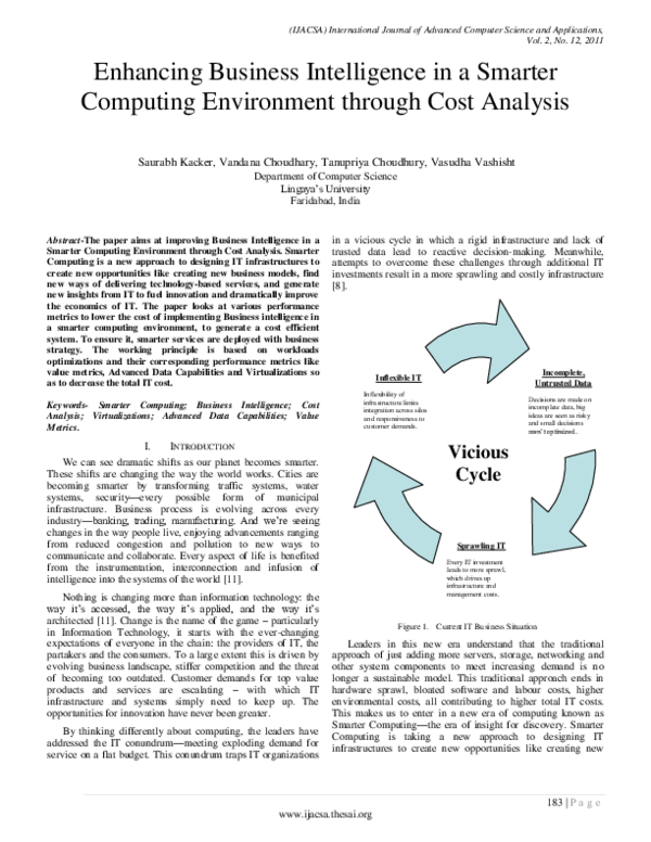 (PDF) Enhancing Business Intelligence in a Smarter Computing ...