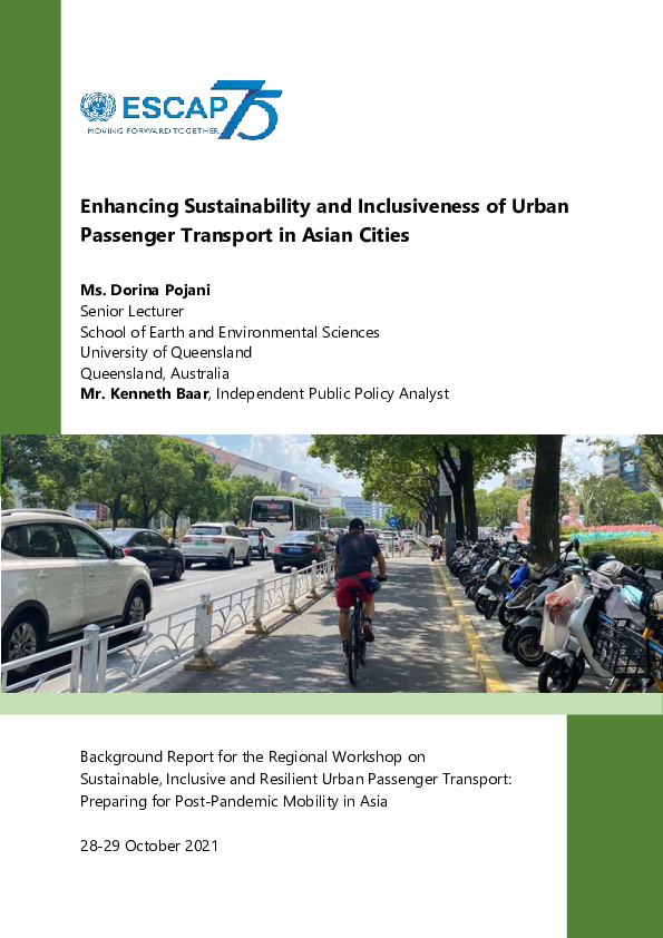 (PDF) Enhancing Sustainability and Inclusiveness of Urban Passenger ...