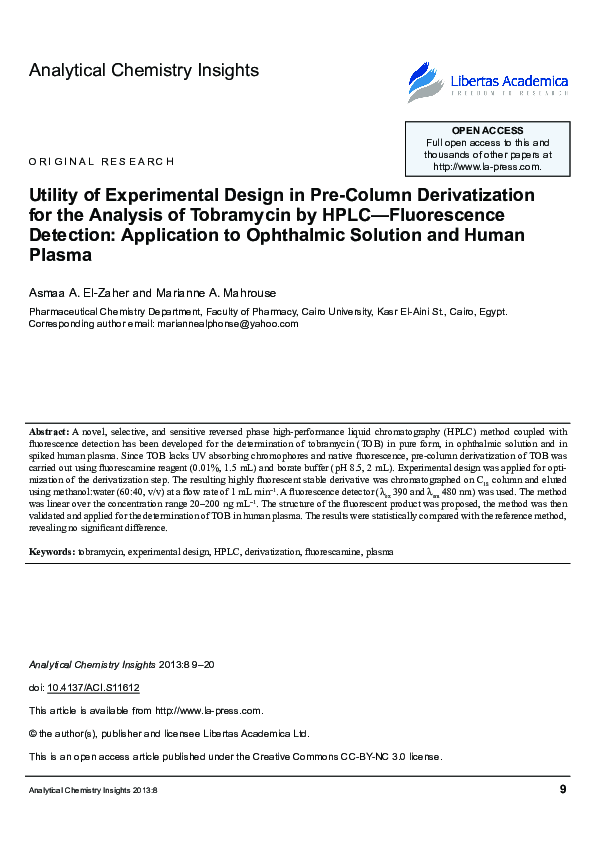 (PDF) Corrigendum to "Utility of Experimental Design in Pre-Column ...