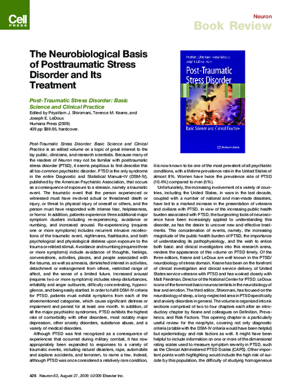 (PDF) The Neurobiological Basis of Posttraumatic Stress Disorder and ...