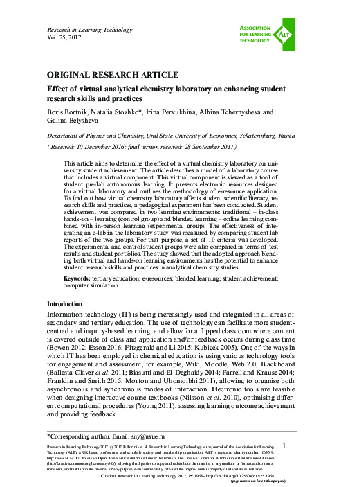 (PDF) Effect of virtual analytical chemistry laboratory on enhancing ...