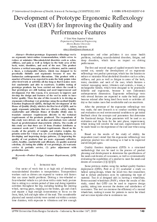 (PDF) Development Of Prototype Ergonomic Reflexology Vest (ERV) For ...