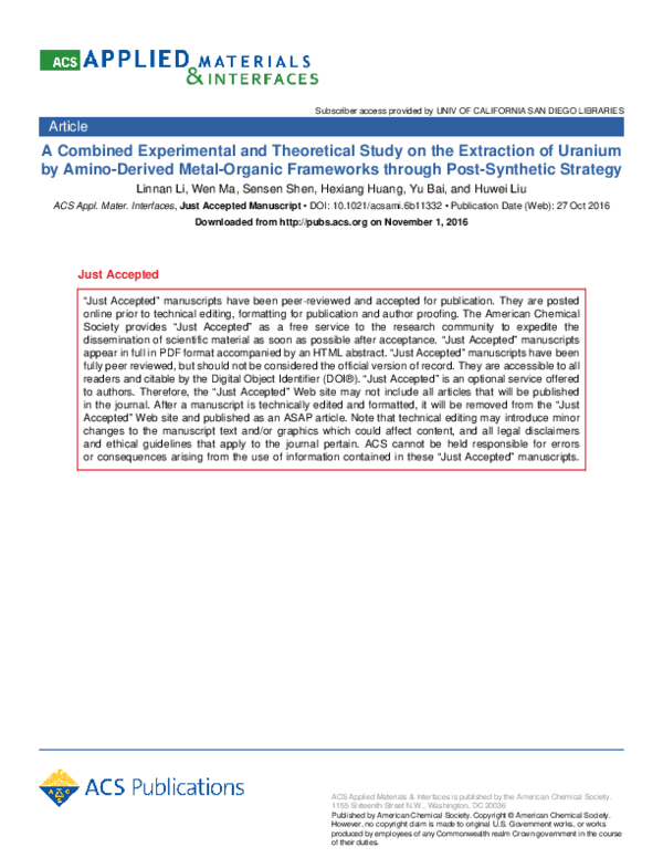 (PDF) A combined experimental and theoretical study of metallic salts ...