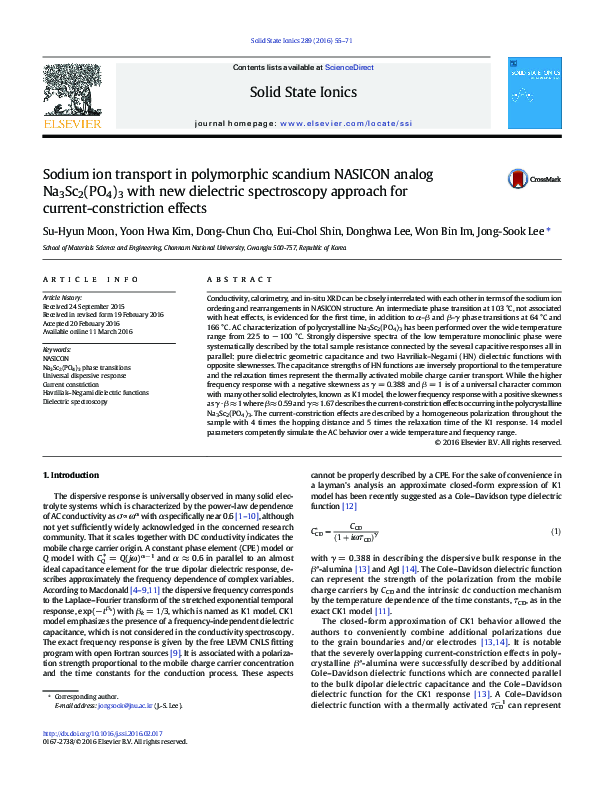 (PDF) Sodium ion transport in polymorphic scandium NASICON analog ...