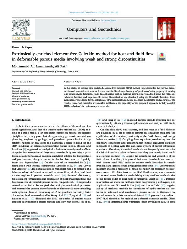 (PDF) Extrinsically enriched element free Galerkin method for heat and ...