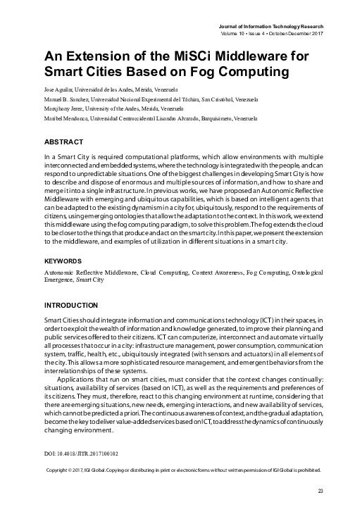 (PDF) An Extension of the MiSCi Middleware for Smart Cities Based on ...