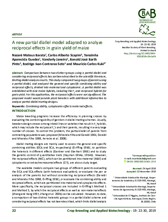 (PDF) A new partial diallel model adapted to analyze reciprocal effects ...