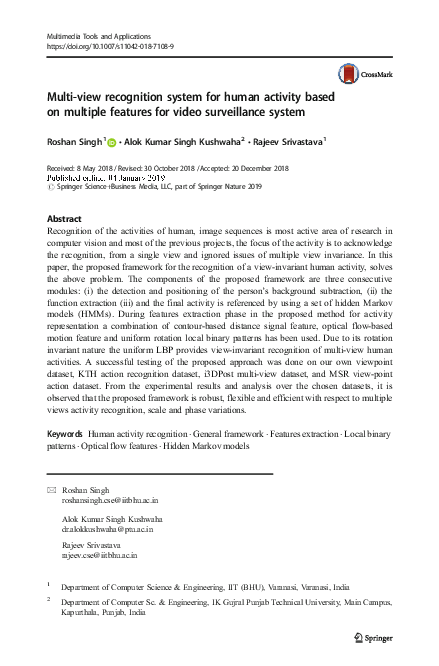 (PDF) Multi-view recognition system for human activity based on ...