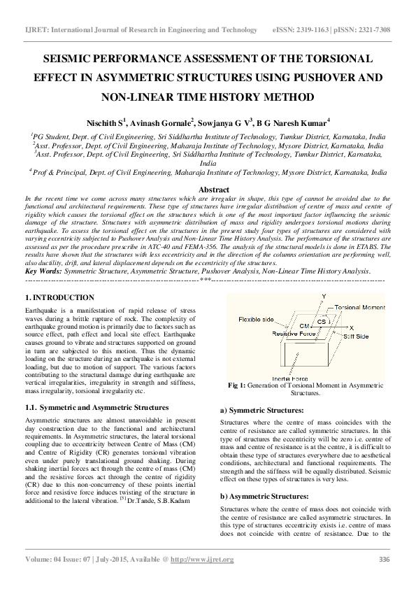 (PDF) Seismic Performance Assessment of the Torsional Effect in ...
