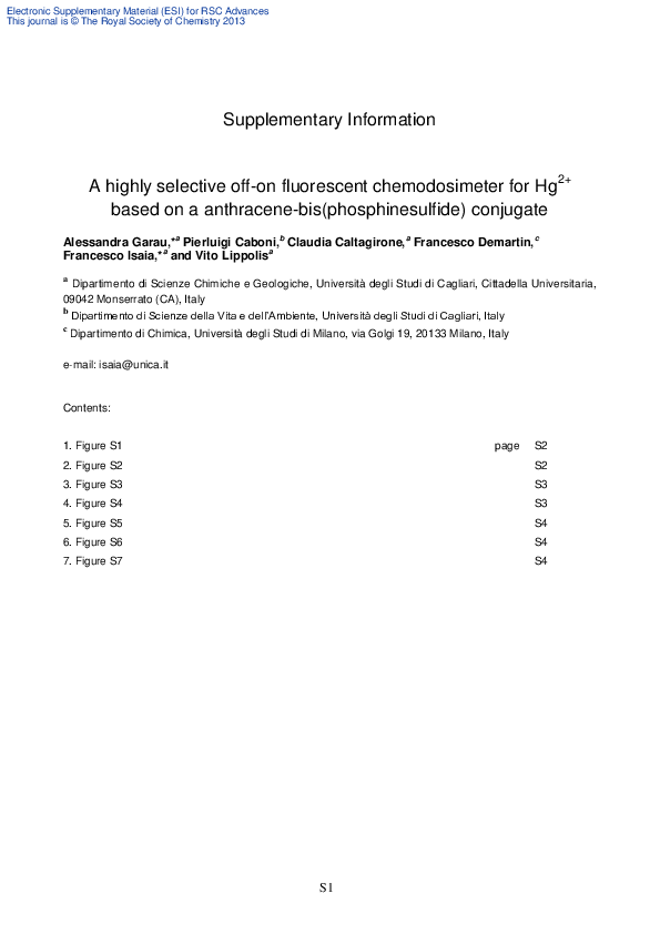 (PDF) A highly selective off–on fluorescent chemodosimeter for Hg2 ...