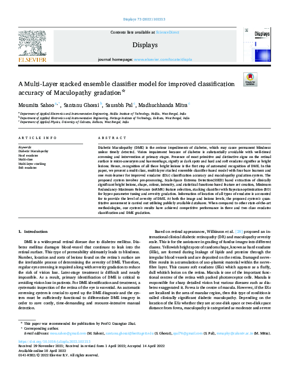 (PDF) A Multi-Layer Stacked Ensemble Classifier Model for Improved ...