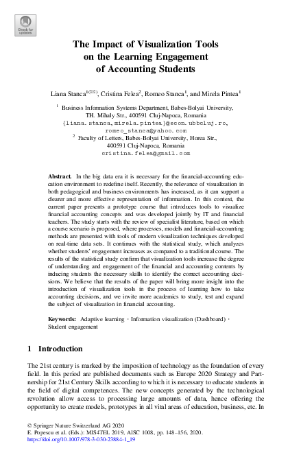 (PDF) The Impact of Visualization Tools on the Learning Engagement of ...