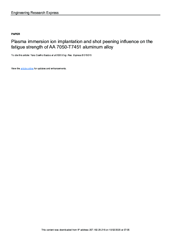 (PDF) Plasma immersion ion implantation and shot peening influence on ...