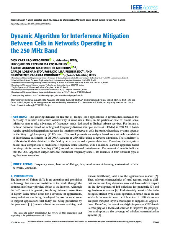 (PDF) Dynamic Algorithm for Interference Mitigation Between Cells in ...