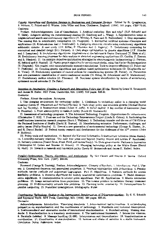 (PDF) Genetic algorithms and evolution strategy in engineering and ...