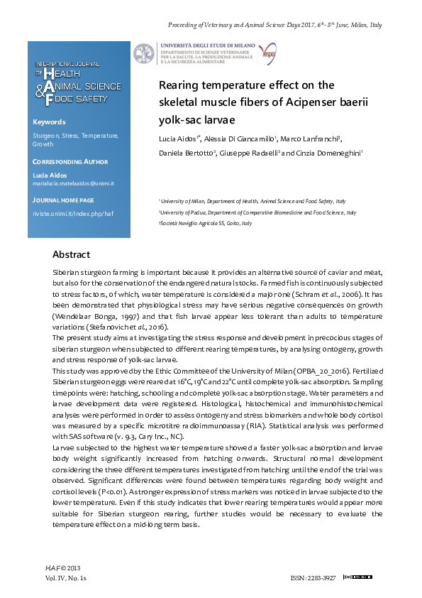 (PDF) Rearing temperature effect on the skeletal muscle fibres of ...