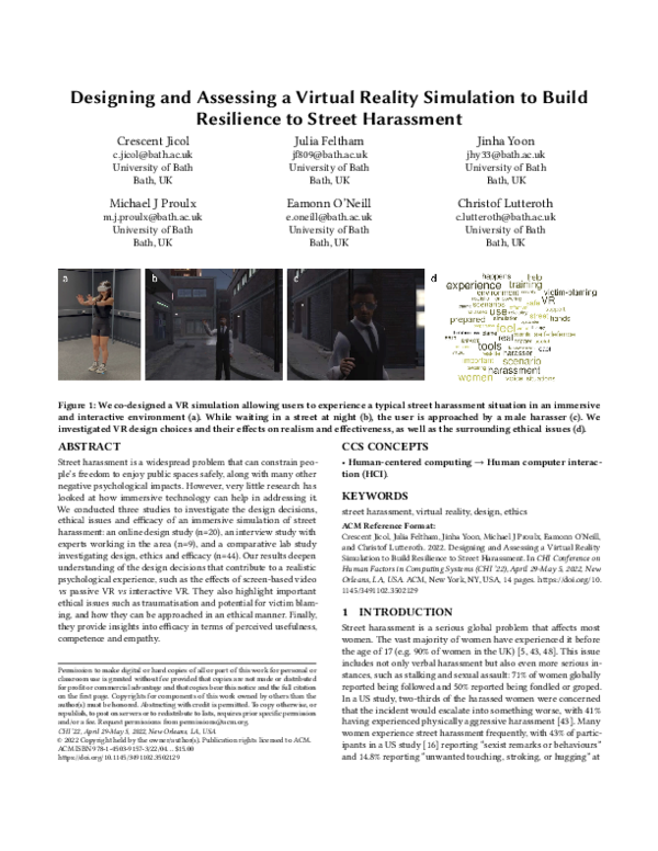 (PDF) Designing and Assessing a Virtual Reality Simulation to Build ...