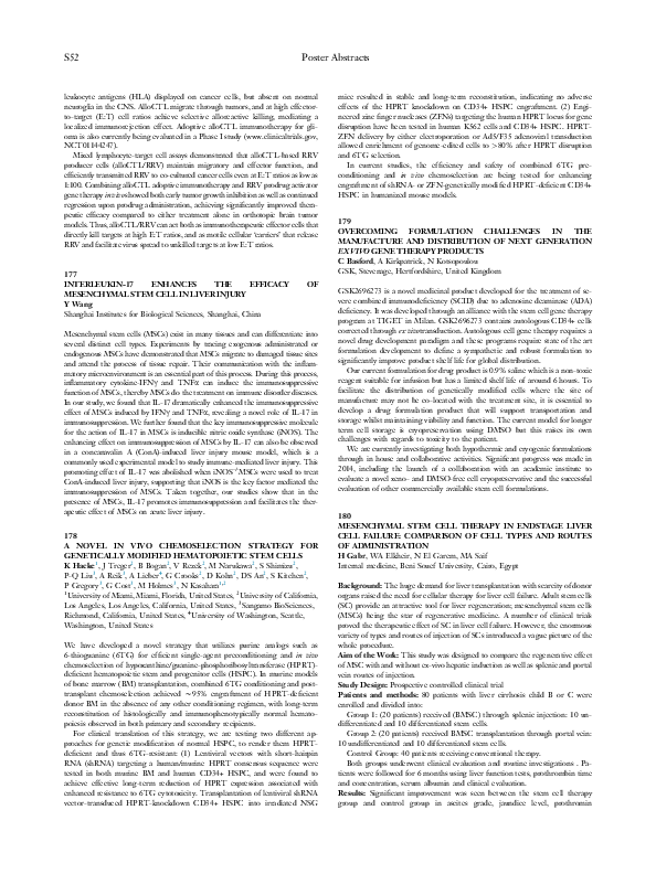 (PDF) Mesenchymal stem cell therapy in endstage liver cell failure ...