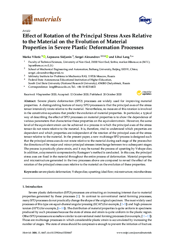 (PDF) Effect of Rotation of the Principal Stress Axes Relative to the ...