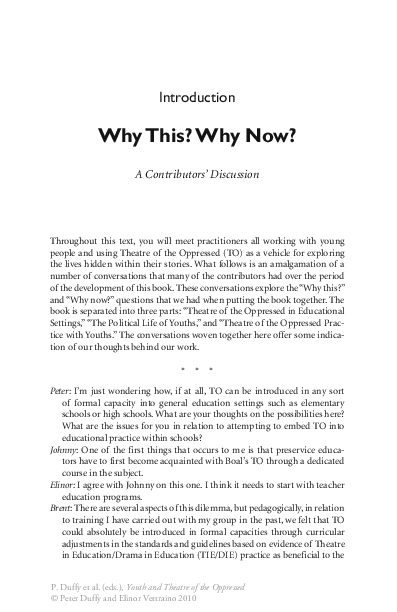 (PDF) Introduction Why This? Why Now?