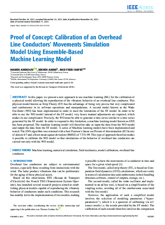 (PDF) Proof of concept: Calibration of an overhead line conductors ...