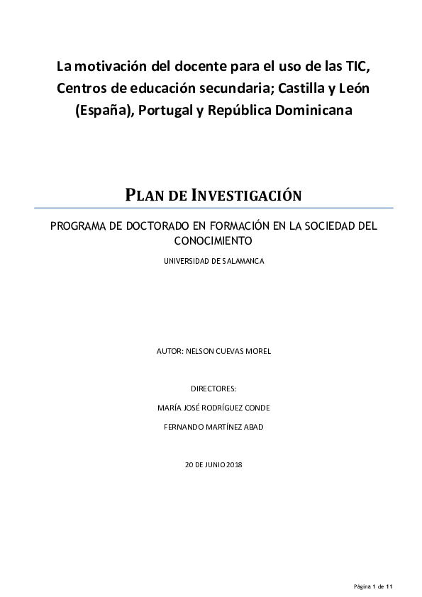(PDF) La motivación del docente para el uso de las TIC, Centros de ...