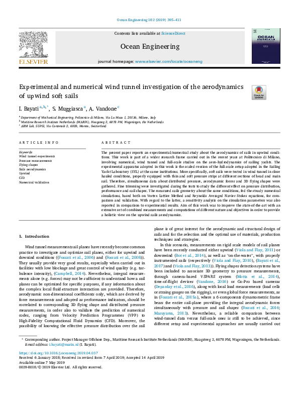 (PDF) Experimental and numerical wind tunnel investigation of the ...