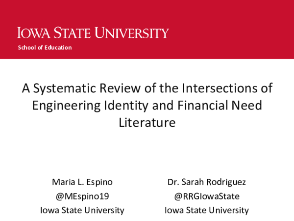 (PDF) A Systematic Review of the Intersections of Engineering Identity ...