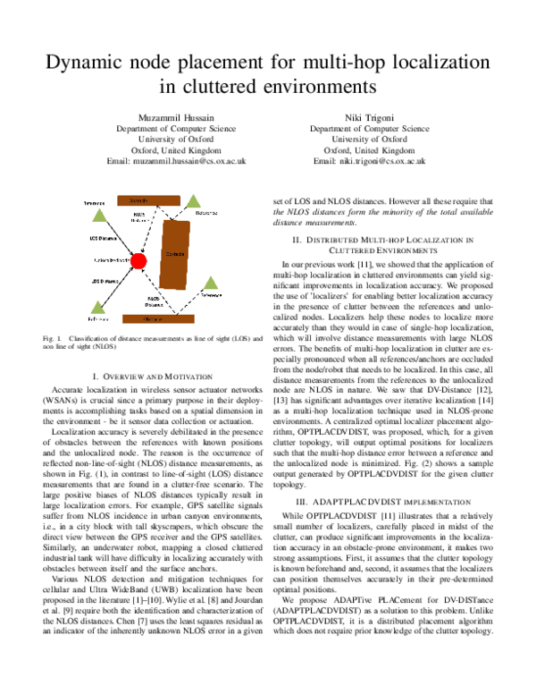 (PDF) Dynamic node placement for multi-hop localization in cluttered ...