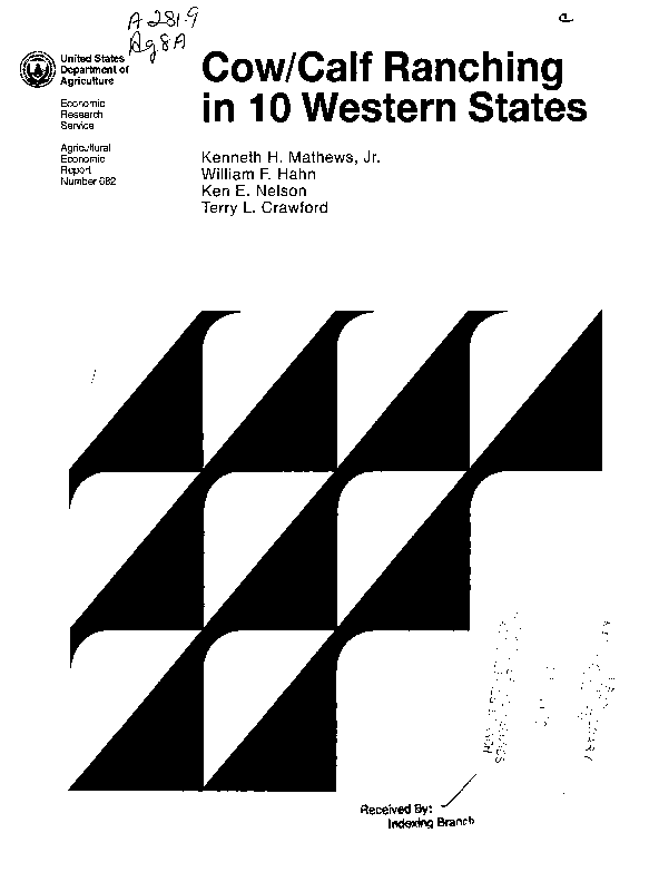 (PDF) Cow/Calf Ranching in 10 Western States