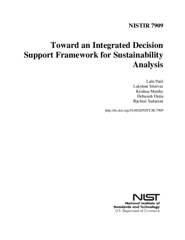 (PDF) Toward an Integrated Decision Support Framework for ...