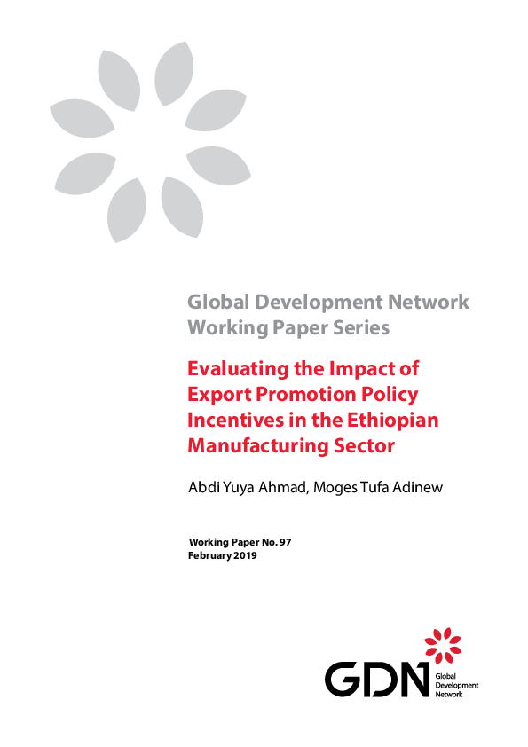 (PDF) Evaluating the Impact of Export Promotion Policy Incentives in ...
